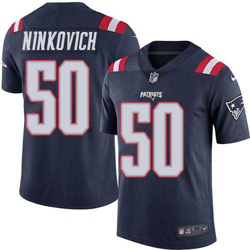 Nike Men & Women & Youth Patriots 50 Rob Ninkovich Navy Blue Color Rush Limited Jersey,We sell and wholesale Nike Men & Women & Youth Patriots 50 Rob Ninkovich Navy Blue Color Rush Limited Jersey on line form chian!